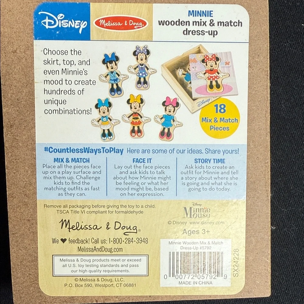 Melissa & Doug Minnie Mouse Wooden Puzzle - Vibrant Colors